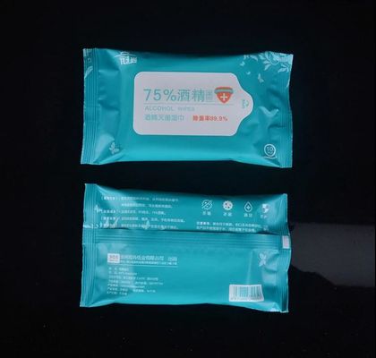 Trapos mojados del alcohol blanco disponible, trapos antisépticos no tejidos del bebé