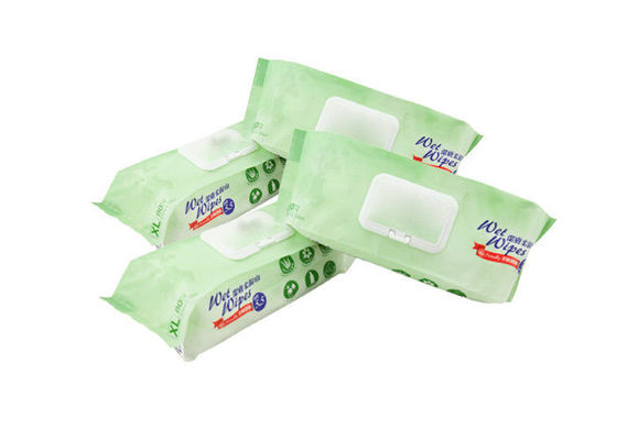 Trapos mojados adultos suaves disponibles de la tela no tejida de Spunlace