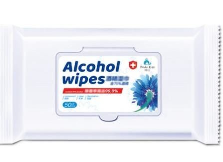 Trapos mojados no tejidos del alcohol bacteriano anti del 75%/trapos de esterilización mojados