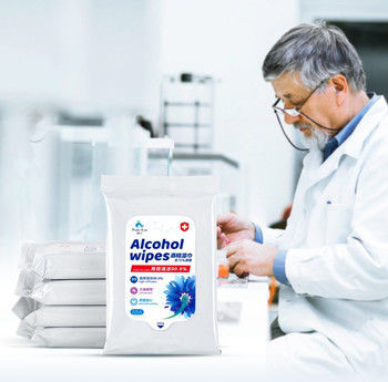 Pele los trapos mojados de limpiamiento del alcohol isopropilo de los trapos/el 75% del alcohol