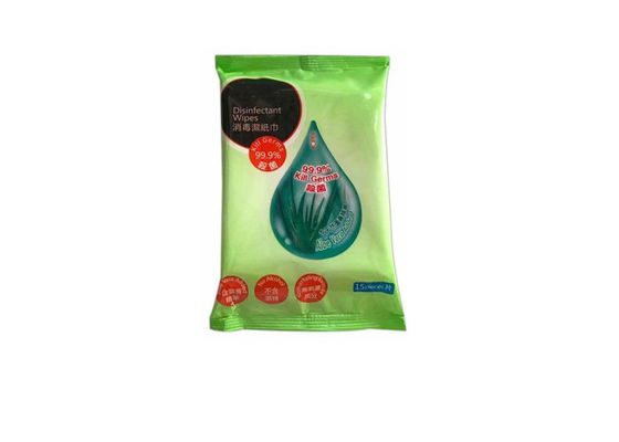 Áloe individualmente envuelto Vera Extract Disinfectant Wet Wipes