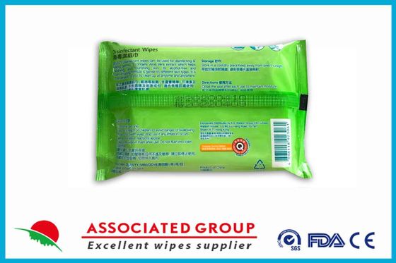 Áloe individualmente envuelto Vera Extract Disinfectant Wet Wipes